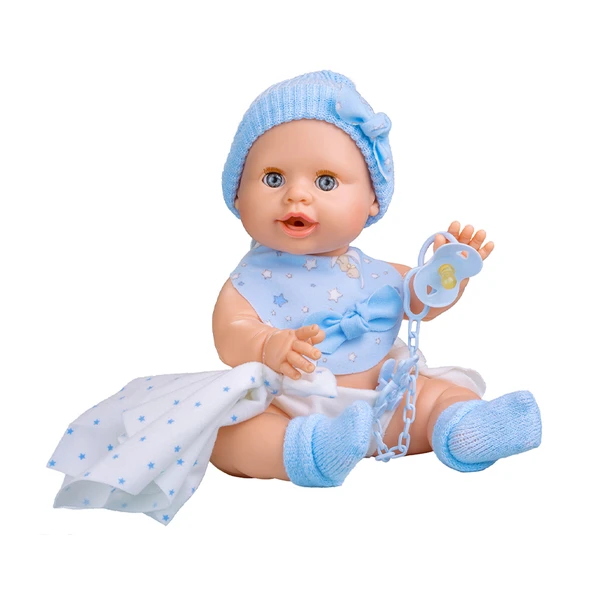 Berjuan Interaktívna bábika s príslušenstvom Baby susu Azul chlapček 38cm