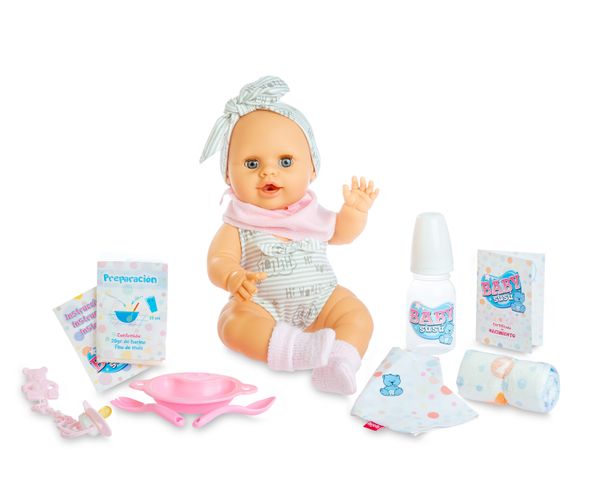 Berjuan Interaktívna bábika s príslušenstvom Baby susu dievčatko 38cm
