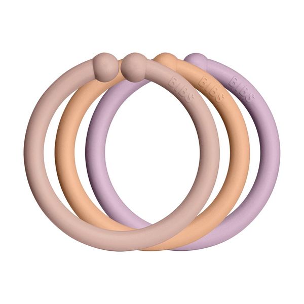 BIBS Loops krúžky 12ks, Blush / Peach / Dusky Lilac