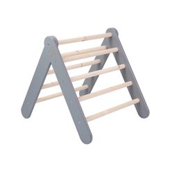 Detský drevený rebrík trojuholník Pikler: šedý