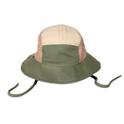 KiETLA klobúčik s UV ochranou 0-1 rok, Green / Natural / Pink