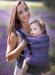 Kinder Hop Rastúci ergonomický nosič Multi Grow Diamond Lavender 100% bavlna, žakár