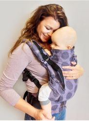 Kinder Hop Rastúci ergonomický nosič Multi Soft Dots Lavender Grey 100% bavlna, žakár