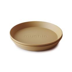 Mushie okrúhly tanier 2 ks, Mustard