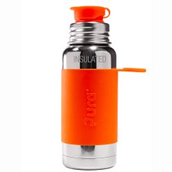 Pura® TERMO fľaša so športovým uzáverom 475ml, Oranžová